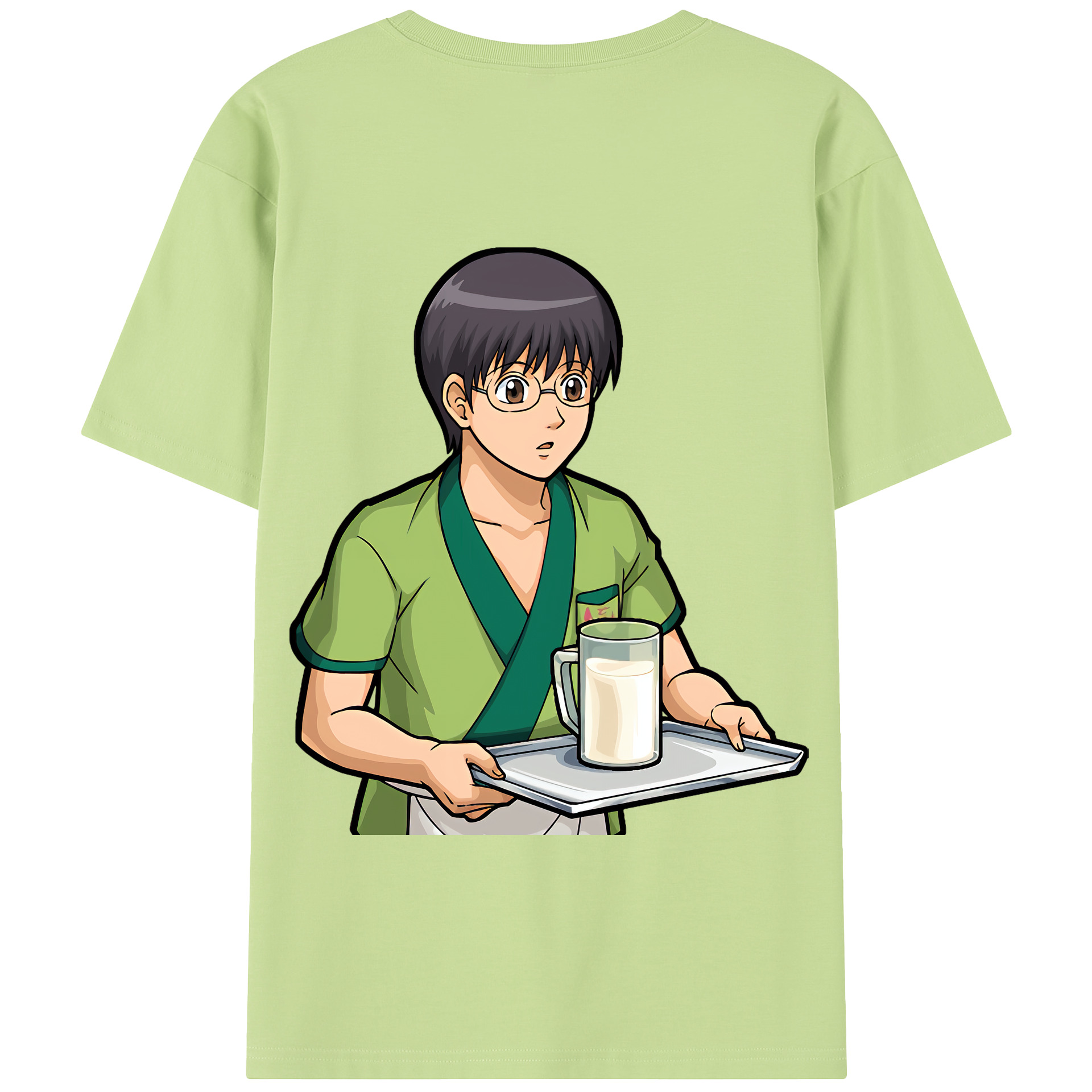 （画像用） ぎんたま 坂田銀時（さかたぎんとき） 神楽 志村新八（しむら しんぱち） GINTAMA Sakata Gintoki Kagura Shimura Shinpachi 綿100％半袖Tシャツ（背面プリント）